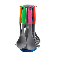 Deals, Discounts & Offers on  - Shapes Ereca Nylon Kitchen Tool Set 7 Pcs.(Ladle, Spoon,Turner, Skimmer, Spaghetti Server, Masher)