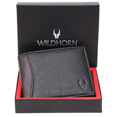 Deals, Discounts & Offers on Bags, Wallets & Belts - WildHorn Leather Men Wallet(black)
