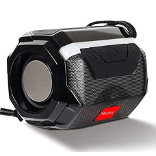 Deals, Discounts & Offers on Electronics - Mautec Bluetooth Speakers with mic 5W Bluetooth Deep Bass Speaker with Upto 6 Hours Playback Blutooth v5.0 & IPX5 with Light Function (Black)