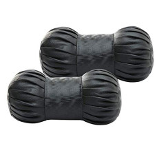 Deals, Discounts & Offers on  - Kingsway Dumbbell Shape Neck Rest Cushion For Honda CRV 2012 - 2018, Leatherette, Black, Set of 2 Piece