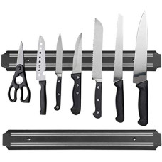Deals, Discounts & Offers on  - Iktu 33cm Magnetic Knife Bar, Magnetic Knife Storage Strip, Magnet Kitchen Knife Holder, Knife Rack Strip Patti 13 Inch (Black)