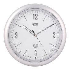Deals, Discounts & Offers on  - Ajanta Quartz Round Plastic Wall Clock (26 cm x 3.2 cm x 26 cm, White)