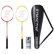 Deals, Discounts & Offers on Accessories - Amazon Brand - Symactive Badminton Kit with 2 Racquets