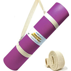 Deals, Discounts & Offers on Women - Boldfit Yoga Mat for Women and Men with Carry Strap EVA Material Extra Thick Exercise Mat for Workout Yoga Belt Yoga Belt for Women and Men -Yoga Strap