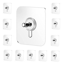 Deals and Offers on - Jialto Stainless Steel, PVC, ABS Nail Free Seamless Adhesive Non-Trace No Drilling Installation Hanging, Waterproof Screws Wall Hook (Transparent) - 10 Pack Deals, Discounts & Offers on - Jialto Stainless Steel, PVC, ABS Nail Free Seamless Adhesive Non-Trace No Drilling Installation Hanging, Waterproof Screws Wall Hook (Transparent) - 10 Pack