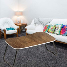 Deals and Offers on Laptop Accessories - Sattva Premium Multi-Purpose Laptop Table & Study Table - Walnut Brown Colour Deals, Discounts & Offers on Laptop Accessories - Sattva Premium Multi-Purpose Laptop Table & Study Table - Walnut Brown Colour