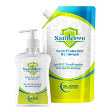 Deals and Offers on - Sanikleen Handwash - 250 ml Bottle+750 ml Refill Pouch, white Deals, Discounts & Offers on - Sanikleen Handwash - 250 ml Bottle+750 ml Refill Pouch, white
