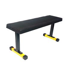 Deals, Discounts & Offers on  - PROTONER heavy duty Broad superior Flat multipurpose bench - Black and Yellow
