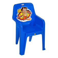 Deals, Discounts & Offers on Furniture - Chhota Bheem - Plastic Baby Chair 128 by Prima | Comfortable Back Rest | Strong & Sturdy | Fun & Colourful