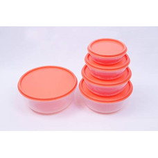 Deals, Discounts & Offers on  - Unica Plastic Round Bowl, Multicolor, 5 Piece