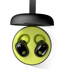 Deals, Discounts & Offers on Headphones - Zebronics Zeb-Sound Bomb 1 TWS Earbuds with BT5.0, Up to 12H Playback, Touch Controls, Voice Assistant, Splash Proof with Type C Portable Charging Case (Black with Green)
