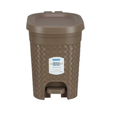 Deals, Discounts & Offers on  - Kolorr Stitch Pedal Waste Bin Modern Design Trash Can Plastic Dustbin - 7L (Brown)