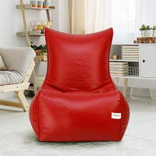Deals, Discounts & Offers on Furniture - Sattva Chair Style Bean Bag XXXL Bean Bag Filled (with Beans) - Red*