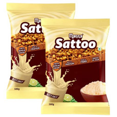 Deals, Discounts & Offers on  - Manna Sattu Atta 1Kg 100% Channa Sattu Roasted Gram Atta Flour (500 X 2 Packs)