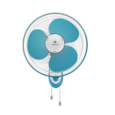 Deals and Offers on - Havells Gatik Neo 400mm Wall Fan (White Blue) Deals, Discounts & Offers on - Havells Gatik Neo 400mm Wall Fan (White Blue)