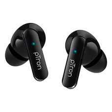 Deals and Offers on Headphones - pTron Bassbuds Duo in Ear Earbuds with 32Hrs Total Playtime, Bluetooth 5.1 Wireless, Stereo Audio, Touch Control TWS, with Mic, Type-C Fast Charging, IPX4 & Voice Assistance (Black) Deals, Discounts & Offers on Headphones - pTron Bassbuds Duo in Ear Earbuds with 32Hrs Total Playtime, Bluetooth 5.1 Wireless, Stereo Audio, Touch Control TWS, with Mic, Type-C Fast Charging, IPX4 & Voice Assistance (Black)
