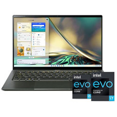 Deals, Discounts & Offers on Laptops - Acer Swift 5 Intel Evo Premium 14 Inches Full Hd Ips Touch Display 11Th Gen Intel Core I7-1165G7 Processor Thin And Light Laptop 16Gb Lpddr4X 1Tb Ssd Backlit Keyboard Windows 11 Mso 2021, Green, Large