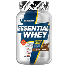 Deals, Discounts & Offers on  - Bigmuscles Nutrition Essential Whey Protein 1Kg [Caffe Latte] | 24g Protein per serving with Digestive Enzymes, Vitamin & Minerals, No Added Sugar | Improved Strength , Faster Recovery & Muscle Building