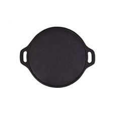 Deals, Discounts & Offers on Cookware - Rock Tawa Dosa Tawa 12 Inch Pre-Seasoned Cast Iron Skillet, Black