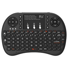 Deals, Discounts & Offers on  - Rii i8+ 2.4GHz Mini Wireless KODI XBMC Keyboard with Touchpad Mouse,LED Backlit, Rechargeable Li-ion Battery, Soft Silicone Button
