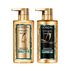 Deals, Discounts & Offers on Beauty Care - L'Oreal Paris Extraordinary Oil Smooth Shampoo 440ml with Conditioner 440ml Free
