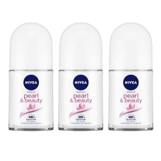 Deals, Discounts & Offers on Beauty Care - Nivea Deodorant Roll On For Men, Pearl & Beauty, 50ml, (Pack of 3)