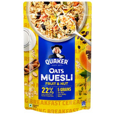 Deals, Discounts & Offers on  - Quaker Oats Muesli 700g, Fruit & Nut flavour, Breakfast Oats Cereal