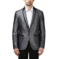 Deals, Discounts & Offers on Men - [Size 40] Park Avenue Full Sleeve Shawl Collar Dark Grey Suits