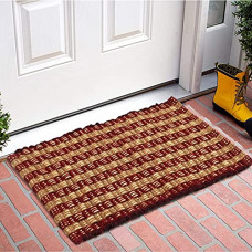 Deals, Discounts & Offers on  - Amazon Brand - Solimo Washable Cotton Bathmat - Maroon