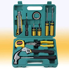Deals, Discounts & Offers on Hand Tools - Kliffo 12 in 1 Home Tool Kit Set, Electrical Repair Tool Storage Kit Set For Emergency Uses, Screwdriver, Hammer, Measuring Tape, Wrenches, Cutter and Pliers All Kit Set & Accessories