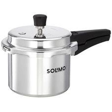 Deals, Discounts & Offers on Cookware - Amazon Brand - Solimo Aluminium Outer Lid Pressure Cooker - 3 Litres, Induction, Silver