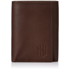 Deals, Discounts & Offers on Bags, Wallets & Belts - Nelle Harper Men's Leather Trifold Wallet, Dark Brown, (NHMLWV005)