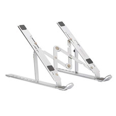 Deals, Discounts & Offers on Laptop Accessories - Portronics My Buddy K2 Portable Laptop Stand with 7 Adjustable Level, Ergonomic Design, Multifunctional For All Laptops(Silver)