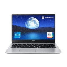Deals, Discounts & Offers on Laptops - Acer Aspire 3 core i5 11th Generation Processor 39.62 cm (15.6-inch) Full HD Ultra Slim Thin and Light Laptop - (8 GB/1 TB HDD/Windows 11/Ms-office lifetime/Intel Iris Xe Graphic/1.7Kg/Silver) A315-58