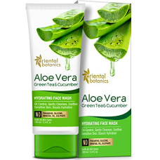 Deals, Discounts & Offers on Beauty Care - Oriental Botanics Aloe Vera, Green Tea & Cucumber Hydrating Face Wash, 100 ml | Infused with Aloe Vera, Green Tea & Cucumber | Hydrates & Gently Cleanses | No Parabens & Sulphates | Cruelty Free