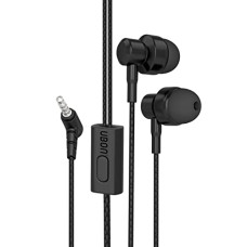 Deals, Discounts & Offers on Headphones - UBON Wired Earphone GP-321 OG Series in-Ear Wired Headphones with Mic, 3.5 mm Audio Jack, 1-Meter Tangle-Free Cable, 10mm Dynamic Driver, Hi-Fi Audio & Deep Bass (Black)