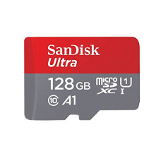 Deals, Discounts & Offers on Accessories - SanDisk 128GB Class 10 microSDXC Memory Card with Adapter (SDSQUAR-128G-GN6MA)