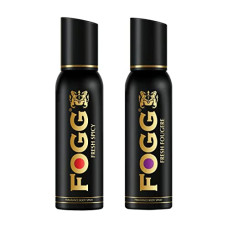 Deals, Discounts & Offers on Beauty Care - Fogg Black Series Fresh Fougere & Fresh Spicy, Perfume Body Sprays For Men, Long Lasting & No Gas Deodorant, 240ml (Pack of 2)