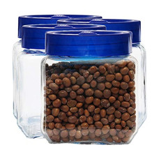 Deals, Discounts & Offers on  - Yera 4 pcs Square PantryMate with Plastic cap-560 ml