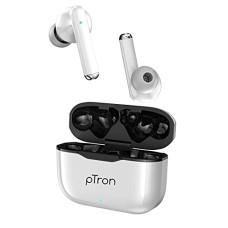 Deals, Discounts & Offers on  - pTron Bassbuds Pixel with Dedicated Movie/Gaming Mode, 50ms Low Latency, 35Hrs Total Playback Time, True Wireless Bluetooth 5.1 Headphones, Punchy Bass, Touch Control, & Type-C Fast Charging (White)