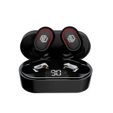 Deals, Discounts & Offers on Headphones - Nu Republic Anthem X7 True Wireless Earbuds BT V5.0, Upto 16Hrs Play Time, Charging Case with Digital Display, Controls on Earbuds, Voice Assistant/Siri with in-Built Mic -Black