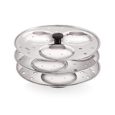 Deals, Discounts & Offers on Cookware - Dynore Stainless steel Idli Stand Idli Maker 3 x 3 Plates (9 Idli)