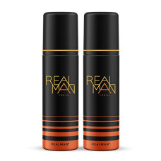 Deals, Discounts & Offers on Beauty Care - REALMAN Deodorant, Strong Body Spray For Men, 200ml (Pack of 2) - Thrill