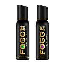 Deals, Discounts & Offers on Beauty Care - Fogg Black Series Fresh Fougere & Fresh Oriental, Perfume Body Sprays For Men, Long Lasting & No Gas Deodorant, 240ml (Pack of 2)