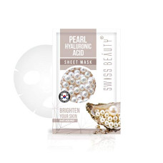 Deals, Discounts & Offers on Beauty Care - SWISS BEAUTY Sheet Mask, Pearl-Hyaluronic, 22 ml