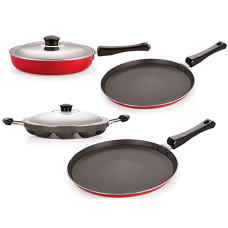 Deals, Discounts & Offers on Cookware - Nirlon Non-Stick Kitchenware Kitchen Cooking Utencil Combo Gift Set, (FT13_FP13_APPAM_FT10)