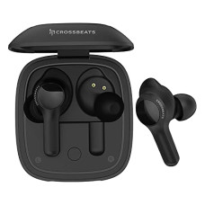 Deals, Discounts & Offers on Headphones - Crossbeats Torq Bluetooth in-Ear Earbuds with 4 mics TWS, CVC 8th Gen, Music & Gaming Earphone, Qualcomm Aptx 72 Hrs Playtime, 3D Surround Effects, Type-C & Wireless Charging, Titanium Drivers-Black