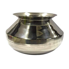 Deals, Discounts & Offers on Cookware - Taluka Stainless Steel Pongal Handi, 2000 Ml, Silver