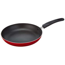 Deals, Discounts & Offers on Cookware - Cresta Gas Stove Compatible Aluminium Fry Pan, 24cm, Red, Standard