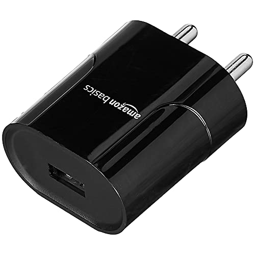 AmazonBasics 5V 2.1A USB Type A Wall Charger For Headphones MP3